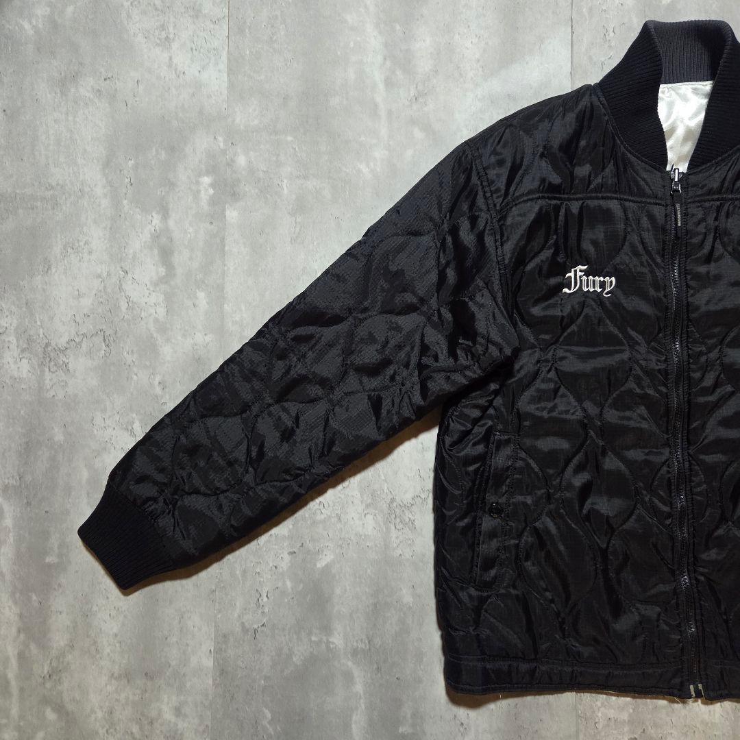 古着 NEIGHBORHOOD リバーシブルスタジャンキルティング両面刺繍 黒M