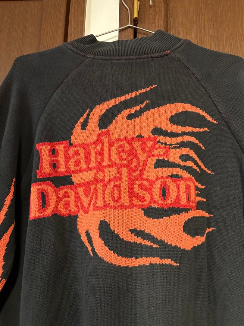 Harley Davidson フレイム コットン ジップアップニット - メルカリ