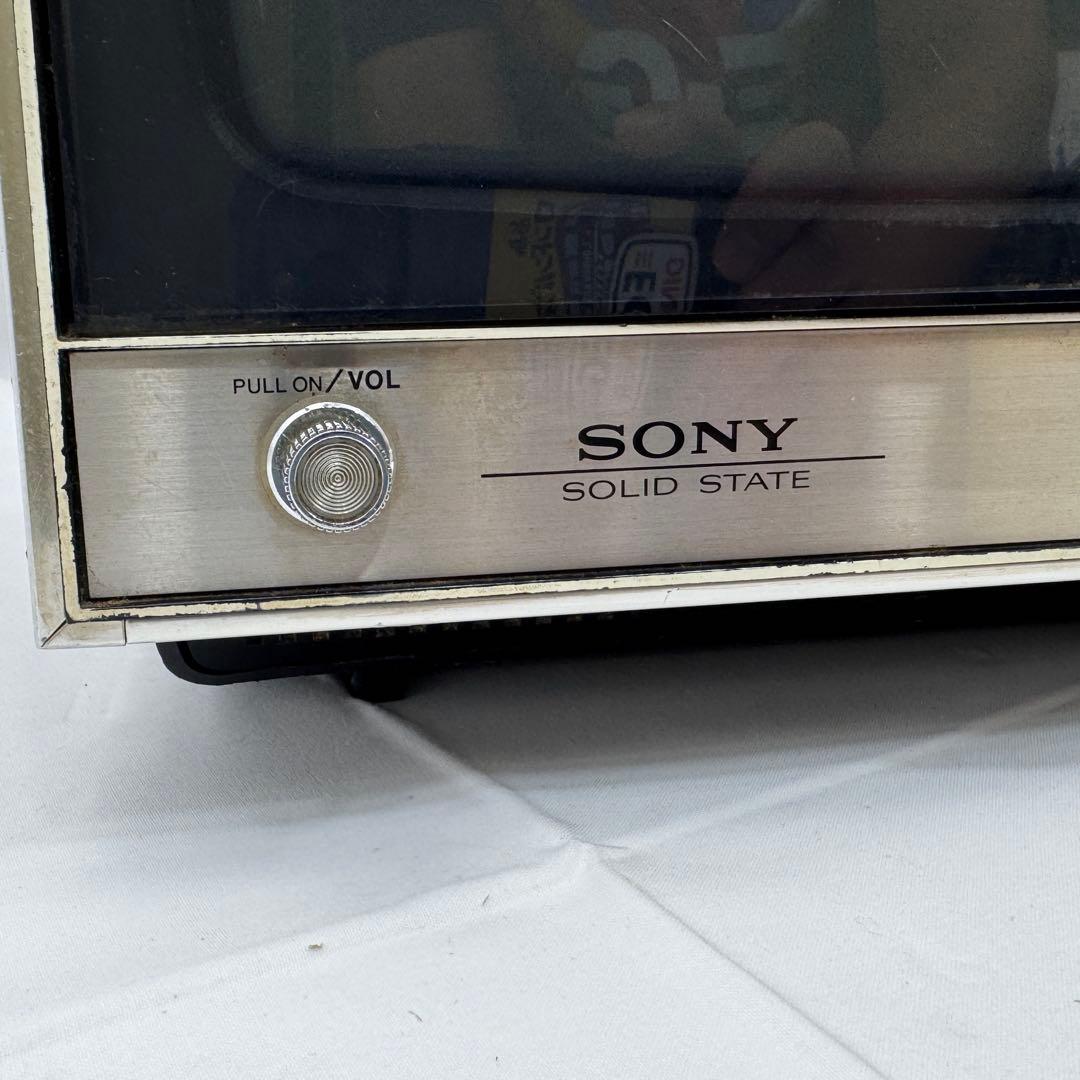 SONY ブラウン管 白黒テレビ TV-350U 箱付 動作現状品 昭和レトロ