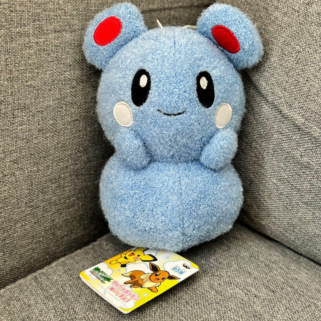 ルリリ やわらかポケモン ぬいぐるみ 3 タグ付 美品 バンプレスト 希少