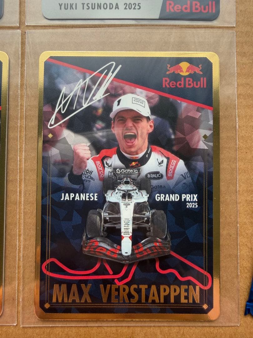 即日発送 F1 レッドブル フェルスタッペン 角田裕毅 カード 4枚 セット