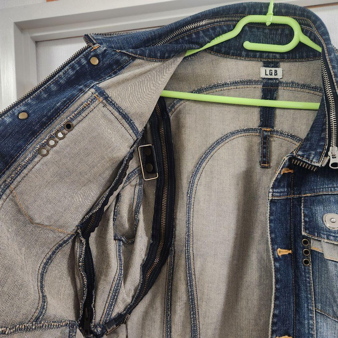 LGB/ダメージデニムジャケット/ルグランブルー - メルカリ