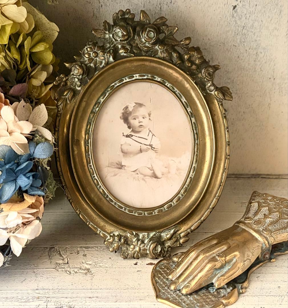 フランスアンティーク フォトスタンド ガラス付き 写真立て 真鍮 フレーム 額 楽天市場】ガラスと真鍮でできたフォトフレーム 写真立て おしゃれ