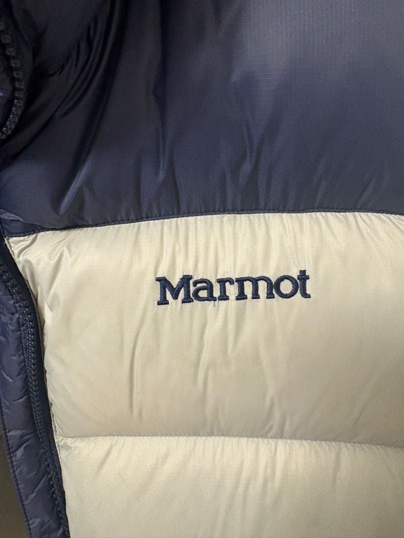 ビームスゴルフMarmot ダウンベスト ネイビー/ライトグレー