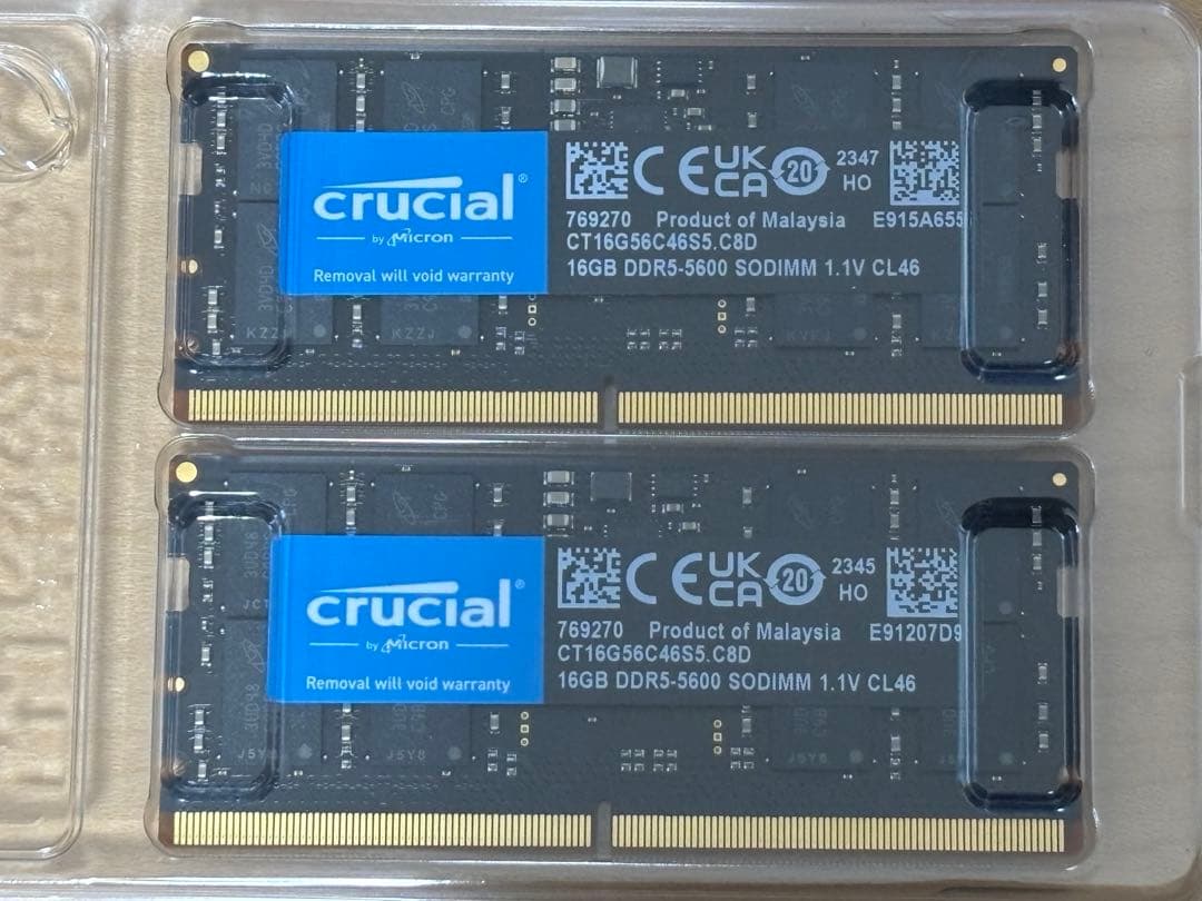 crucial PC5-44800(DDR5-5600) 2枚組 CP2K48G56C46U5 [DDR5 PC5-44800 48GB 2枚組] : ツクモ パソコン Yahoo