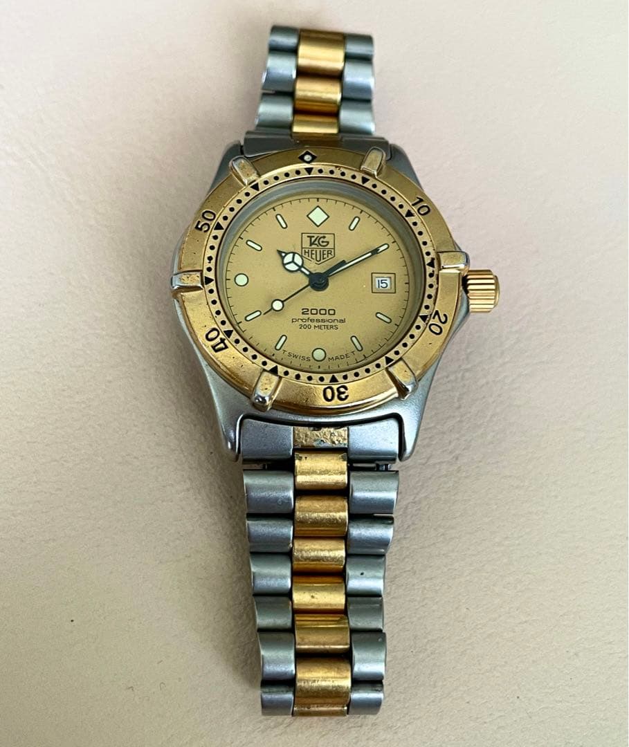 TAG HEUER タグホイヤー 2000 腕時計 964.015 楽天市場】電池交換済 TAG Heuer タグホイヤー プロフェッショナル