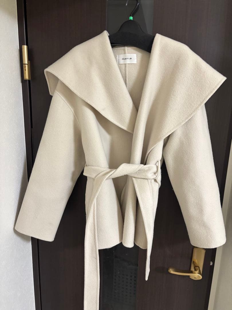 《即日発送》FRAY ID ショールカラーショートリバーコート