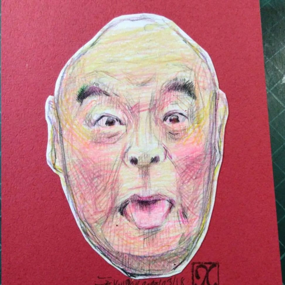 【ザビちゃん】【原画肉筆】あっかんべー