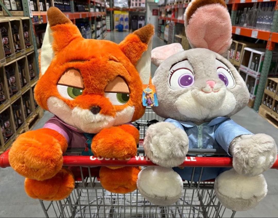 ニック・ワイルド & ジュディ・ホップス ぬいぐるみセット コストコ