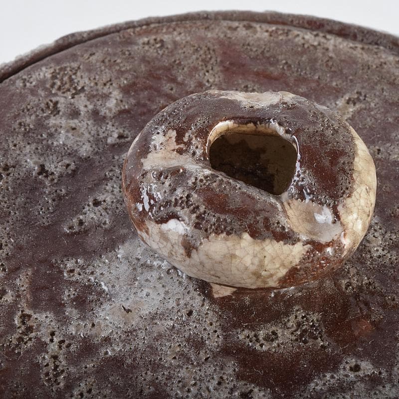 茶道具 加藤唐九郎（一ム斎）作 鼡志野算玉 水指 清水公照極め箱