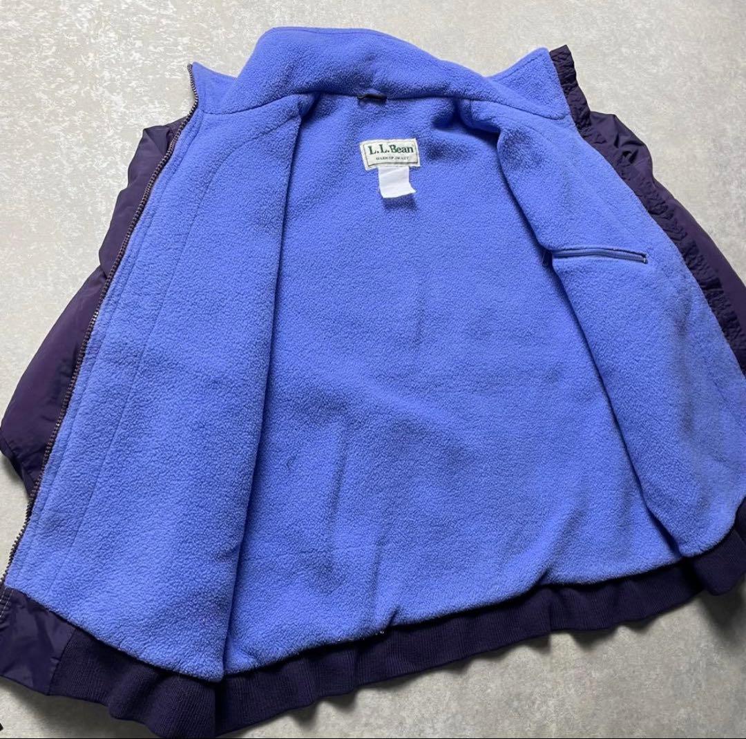 90s L.L.Beanナイロンジャケットパープルウォームアップシェルド