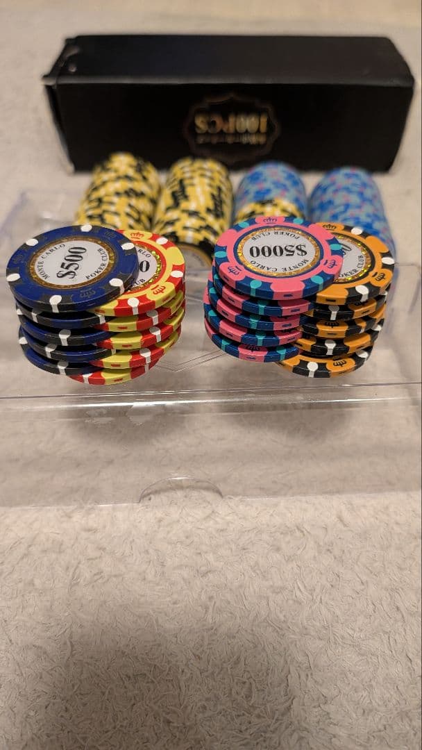 ポーカーチップ 100枚 本格 カジノチップ 家庭用 50・100多めバカラ