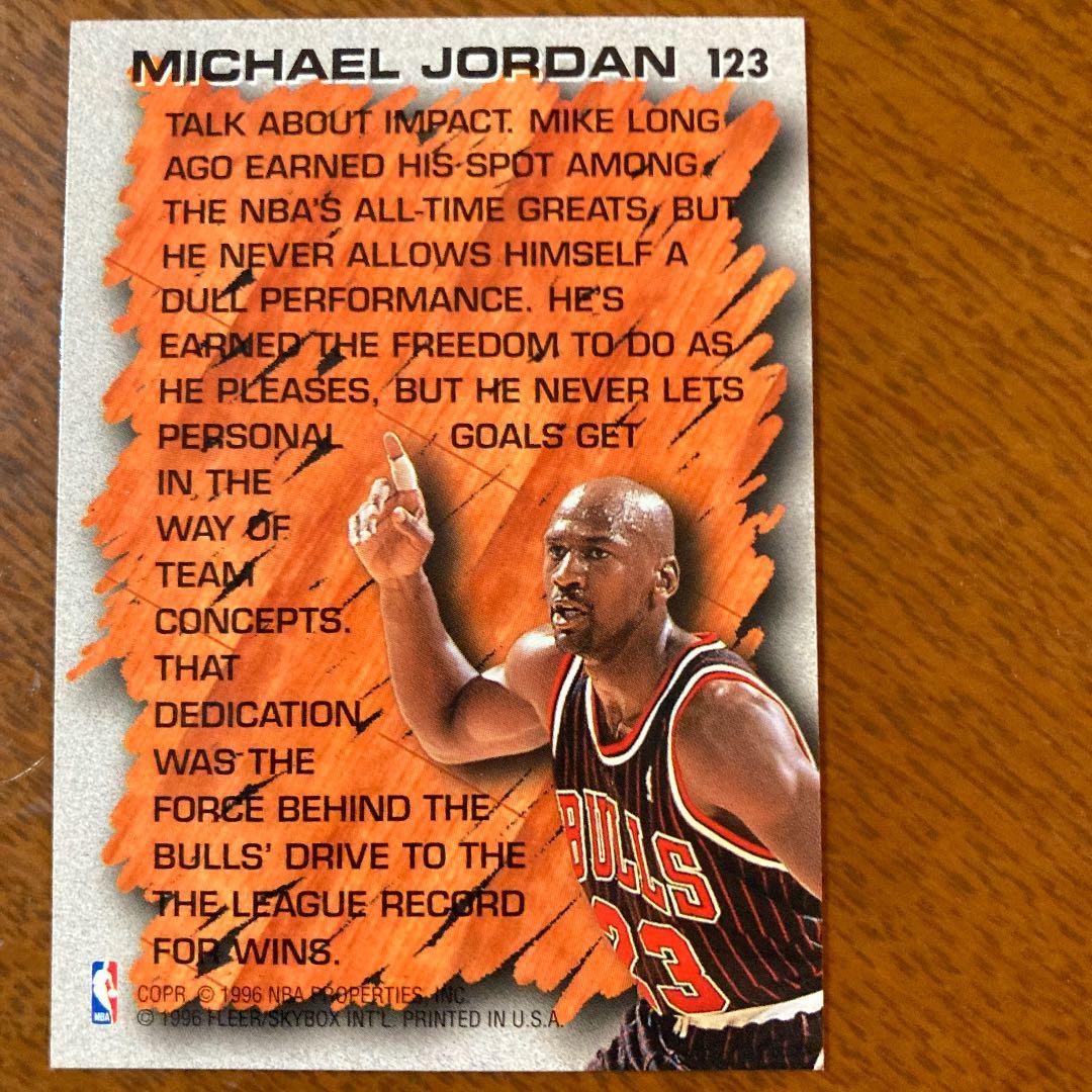 高騰中96-97Fleer Michael Jordanマイケルジョーダンカード - メルカリ