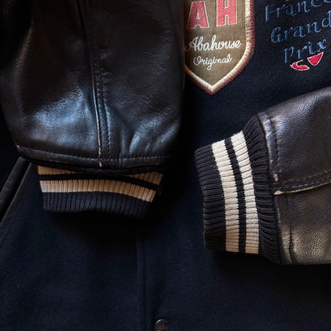 日本製】 オールドアバハウス スタジャン F-1 フランスGP フリーサイズ