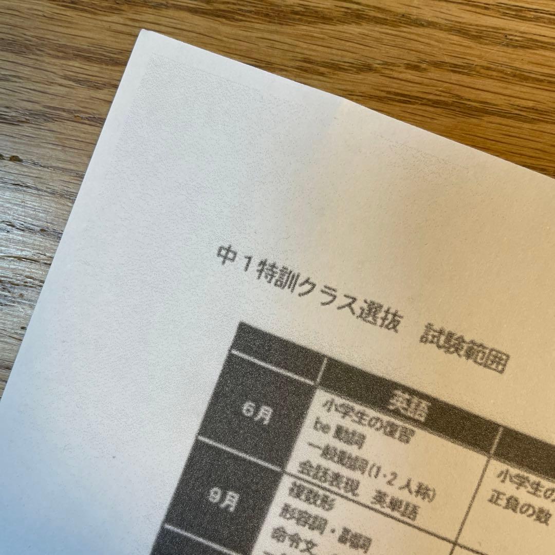 早稲アカ 2021年9月 中1 特訓クラス選抜試験 3科 特訓選抜 - メルカリ