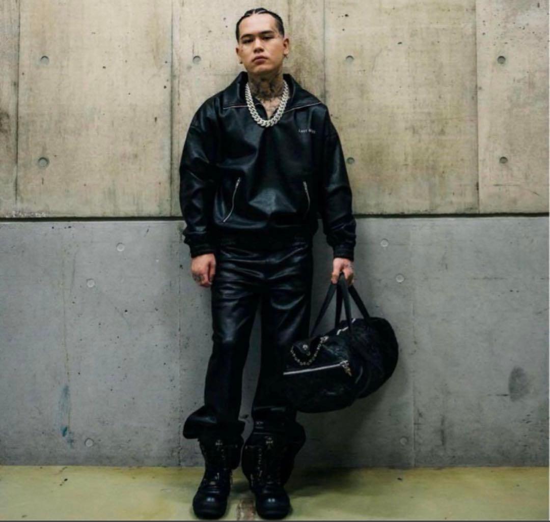 即完売 LAST NEST レザーハーフジップ XL - メルカリ