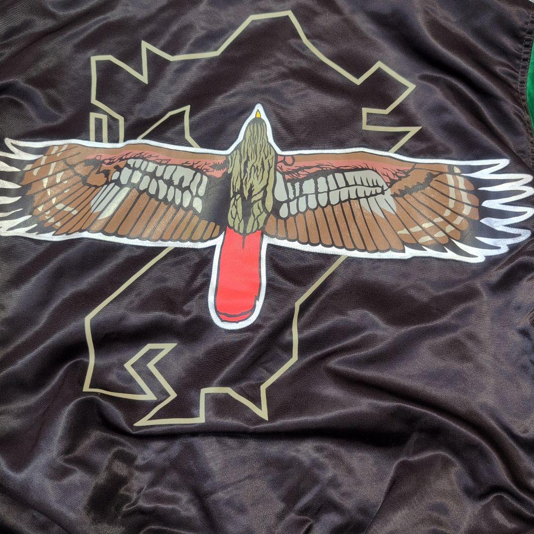 希少レア 福岡ダイエーホークス スタジャン 日本製 グリーン XL 美品の