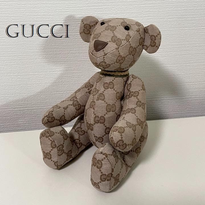 稀少】 GUCCI グッチ テディベア ぬいぐるみ くま - メルカリ