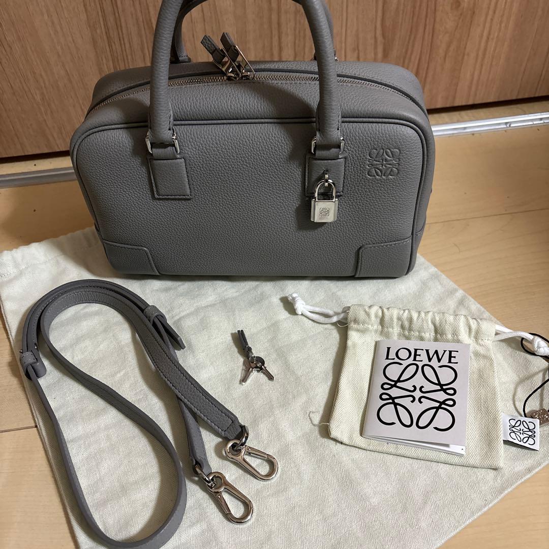 お値下げ中】LOEWE アマソナ23 パールグレー ソフトグレインカーフ