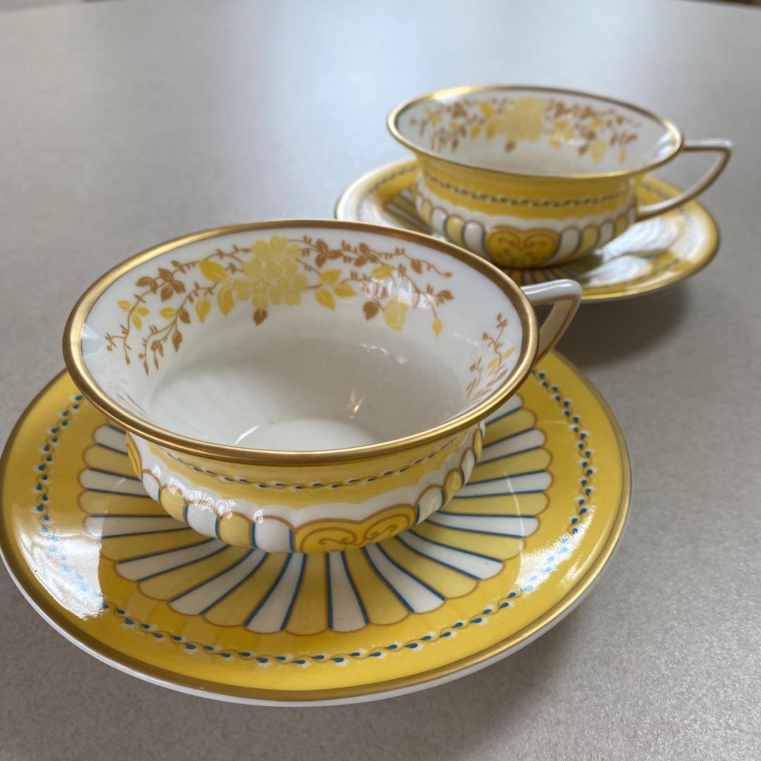 ウェッジウッド ハーレクイン イエローリボン ティーカップソーサー 2