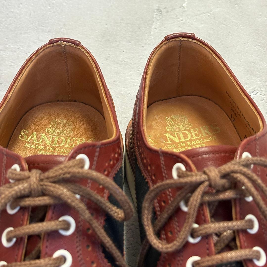 サンダース SANDERS (UK7.5) DUFFER別注 レザースニーカー - メルカリ