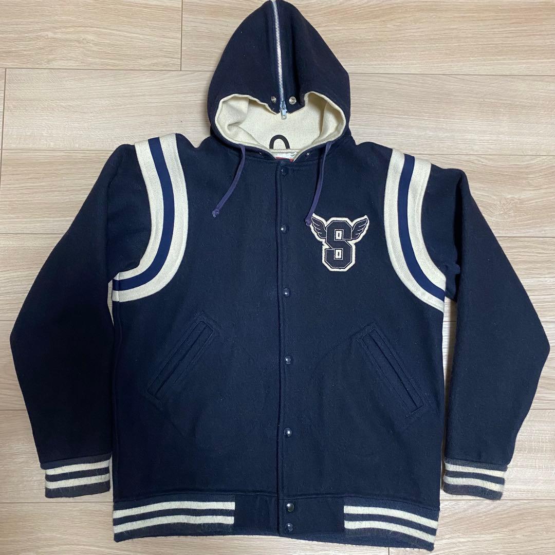 Supreme シュプリーム 初期 ウール セーラー スタジャン Supreme（シュプリーム）スタジャン 赤 サイズ:L メンズ/2200649341016