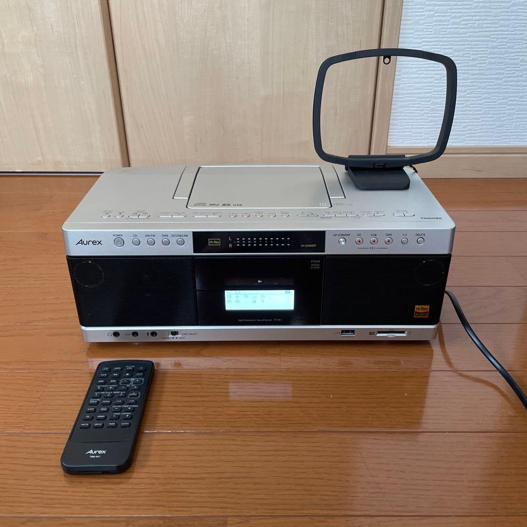 TOSHIBA Aurex TY-AK1 SD/USB/CDラジカセレコーダー - メルカリ