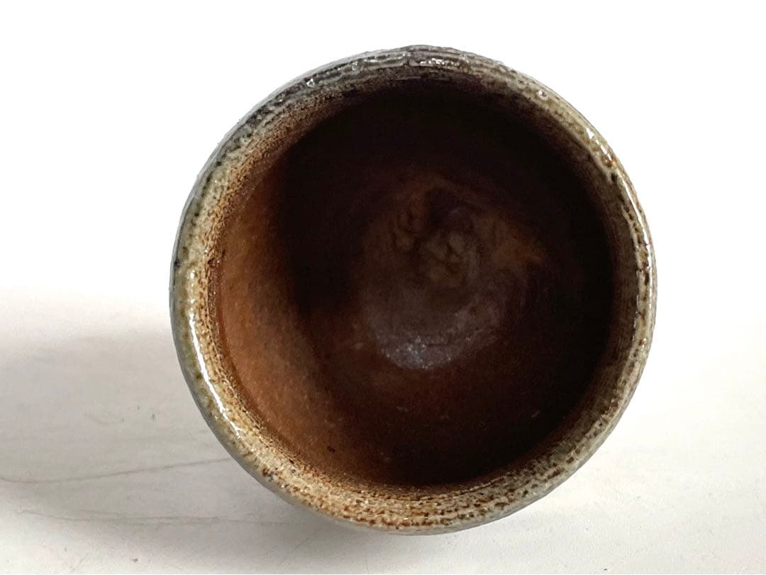 陶芸家 人間国宝 濱田庄司 塩釉酒呑 盃 ぐい呑 益子焼