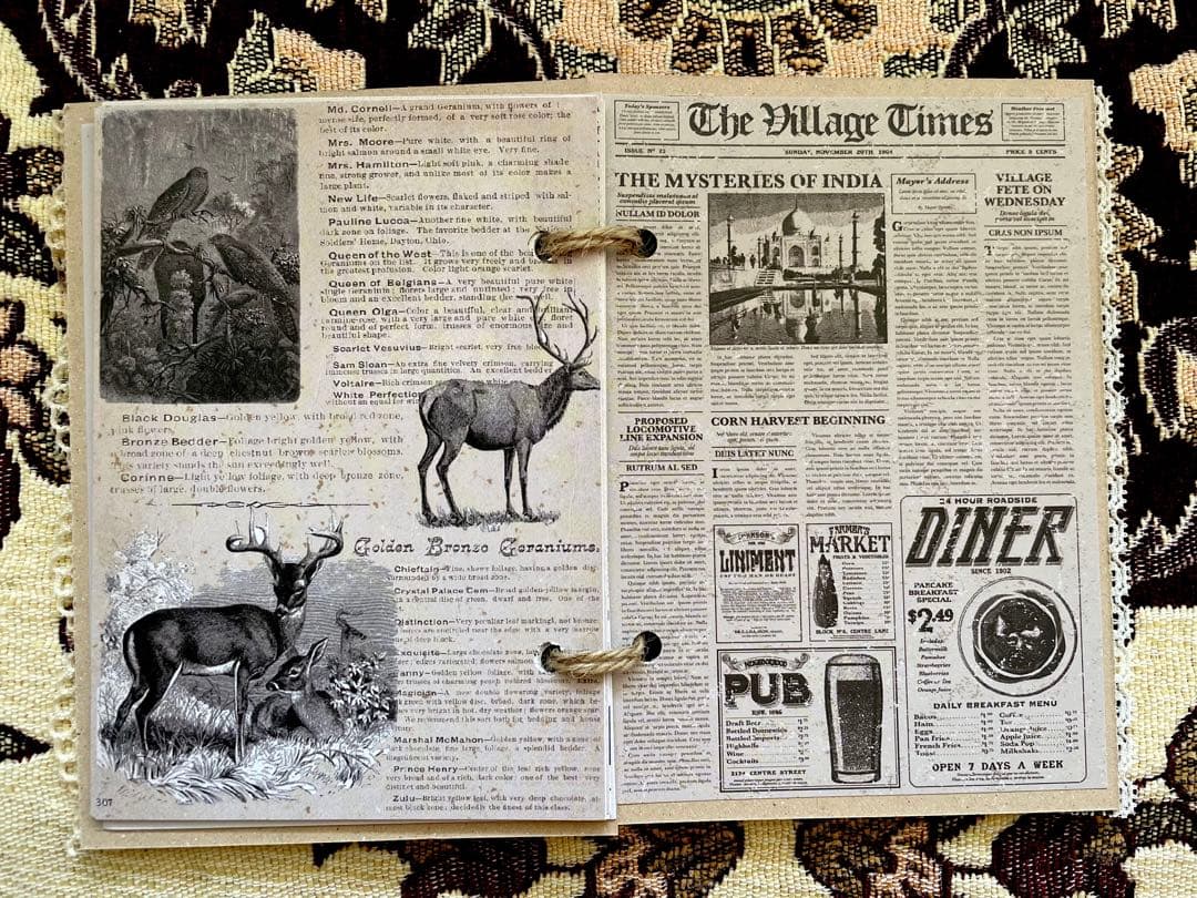 ハンドメイド☆ジャンクジャーナル雑記帳(英字新聞) - メルカリ