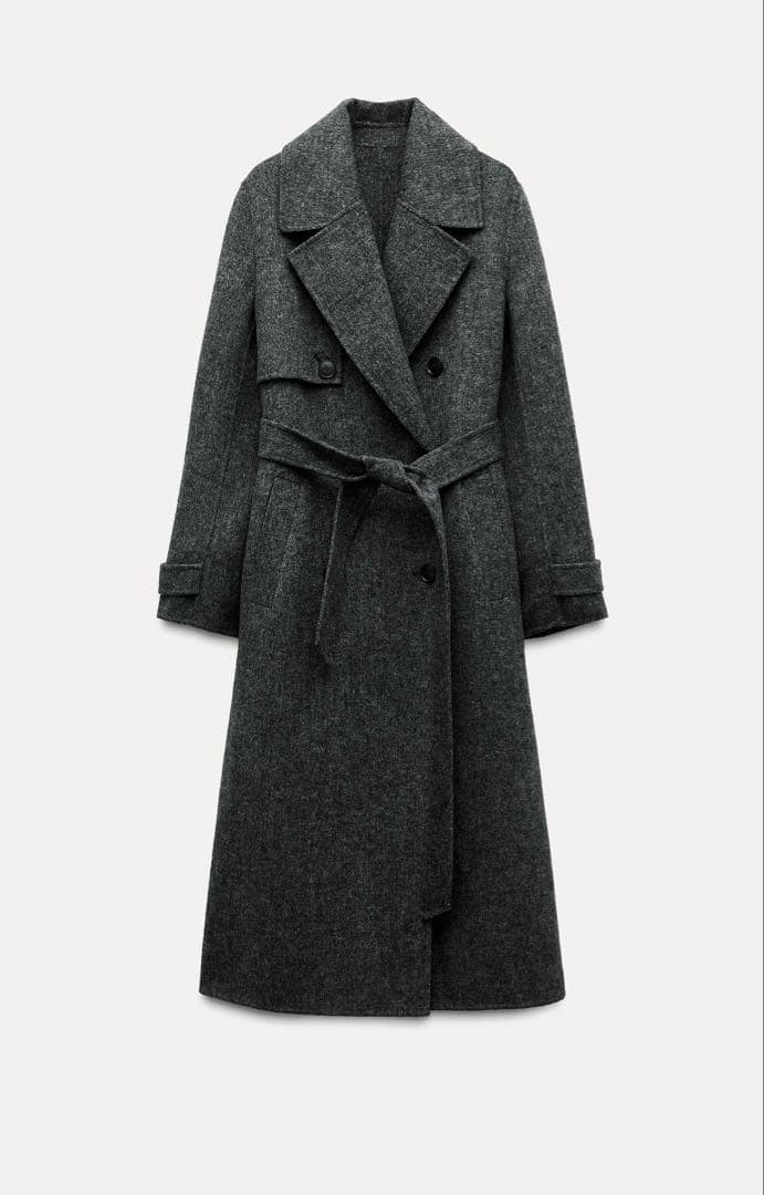 すかい様専用＊zara ウールブレンド ダブルブレスト コート - メルカリ