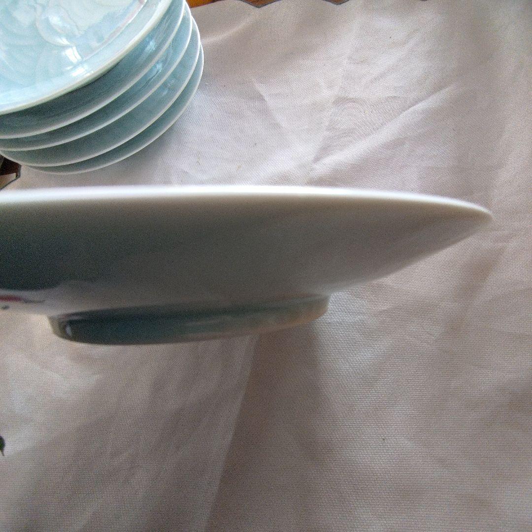 人間国宝 快山窯 塚本快示 青白磁 青海波紋皿6枚 - メルカリ