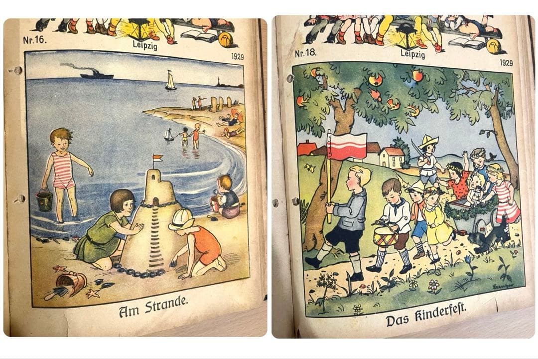 NO334希少 古書 アンティーク 洋書 ドイツ 児童書 絵本 ビンテージ