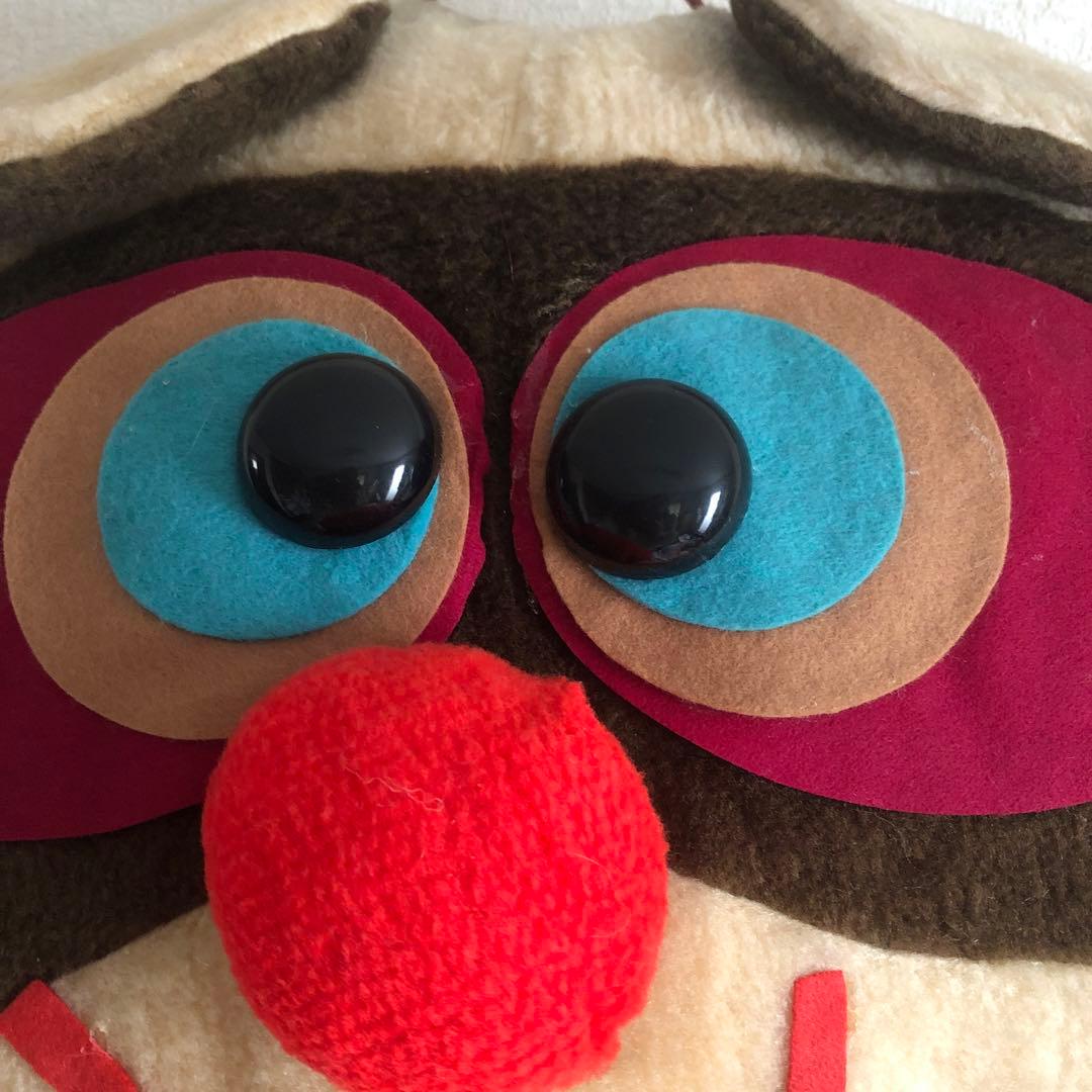 昭和レトロ ヴィンテージ メーカー名不明 たぬき ぬいぐるみ 中古品