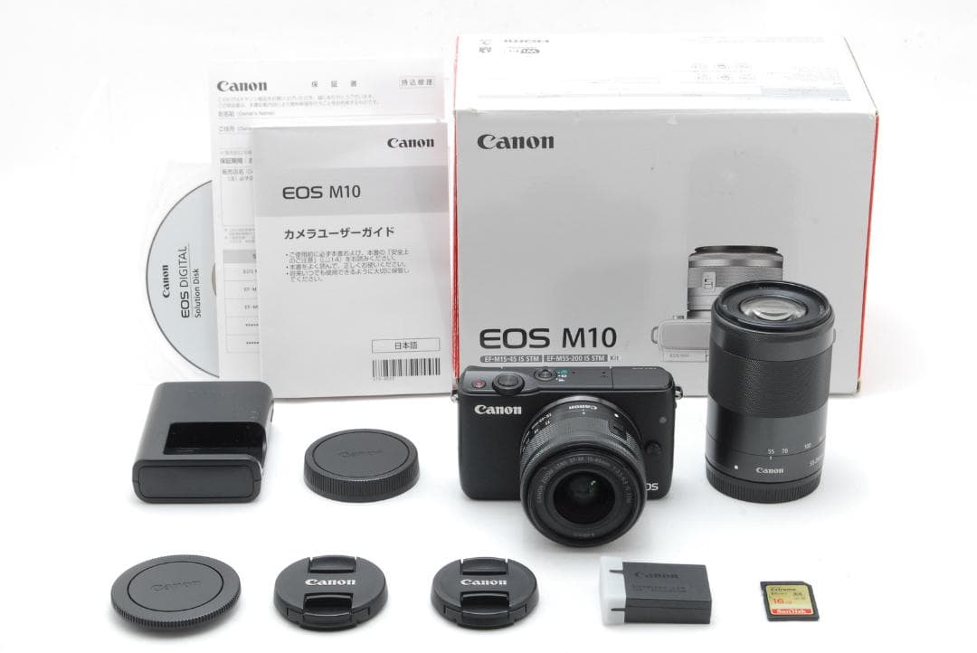 Canon EOS M10 ダブルズームキット ブラック ミラーレス一眼カメラ EOS Kiss キヤノン Canon M ダブルズームキット ブラック EOSKISSMBK