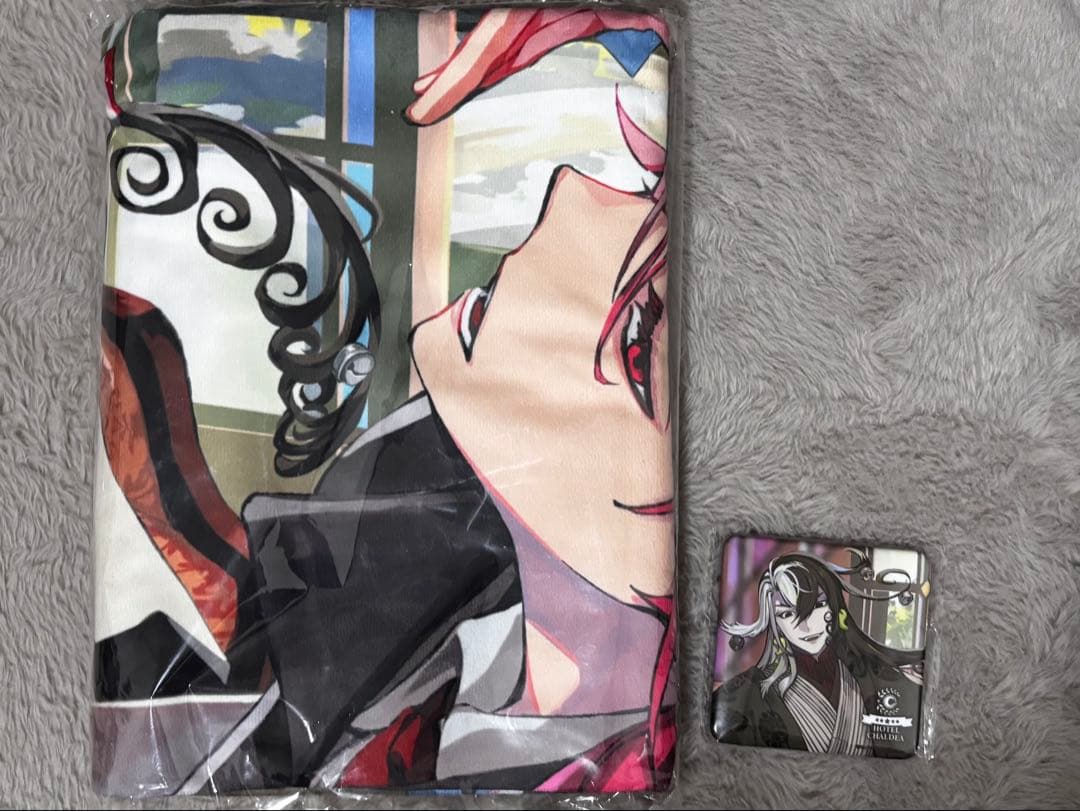 FGO ホテルカルデア コラボグッズ 蘆屋道満 高杉晋作 タオル 缶バッジ