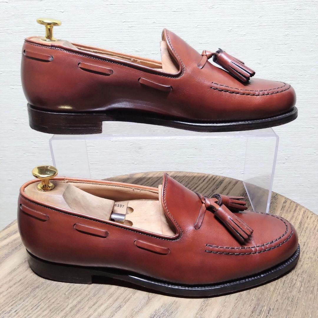 極上】Crockett&Jones タッセルローファー 6E ブラウン - メルカリ