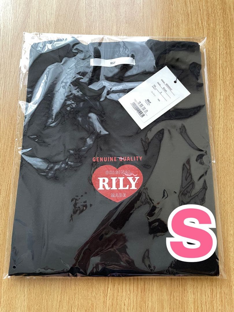 今市隆二RILY Heart Logo SS Tee BLACK TシャツS Stitched Together T-Shirt - Halved Heart