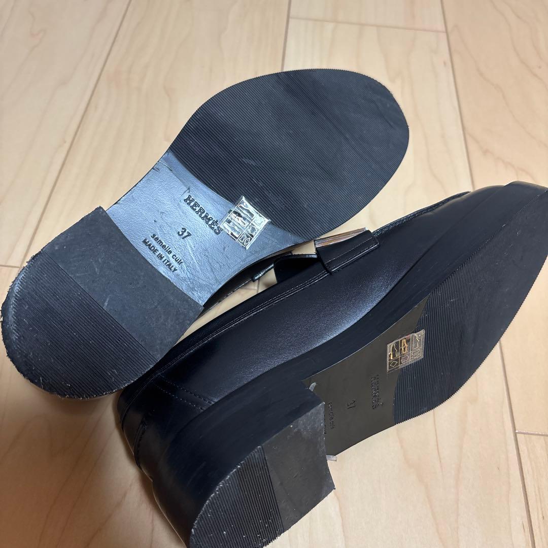 ビ*ン様 HERMES Hour loafer モカシンホット - メルカリ