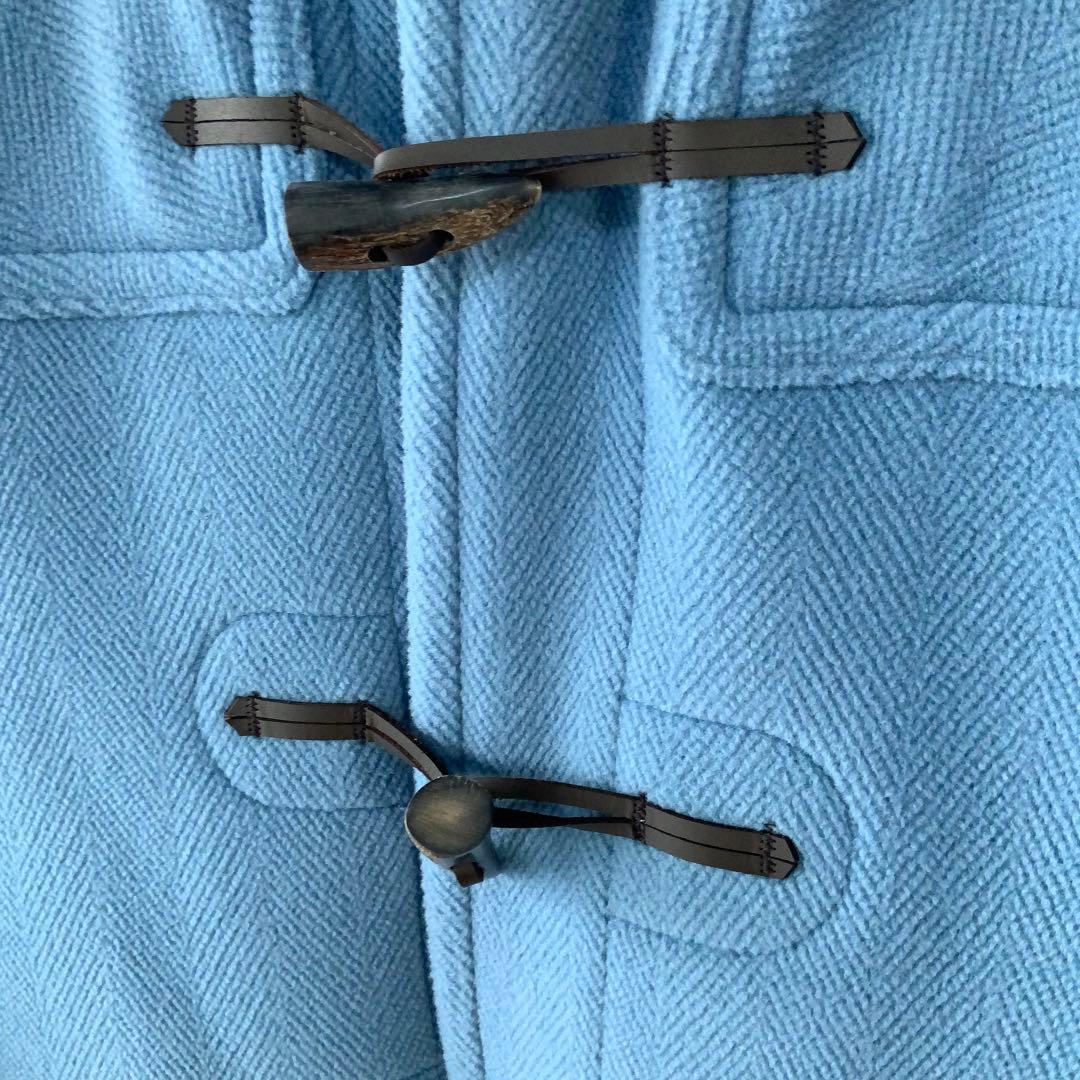 INVERTEREインバーティア ダッフルコート 36 サックスブルー 英国製