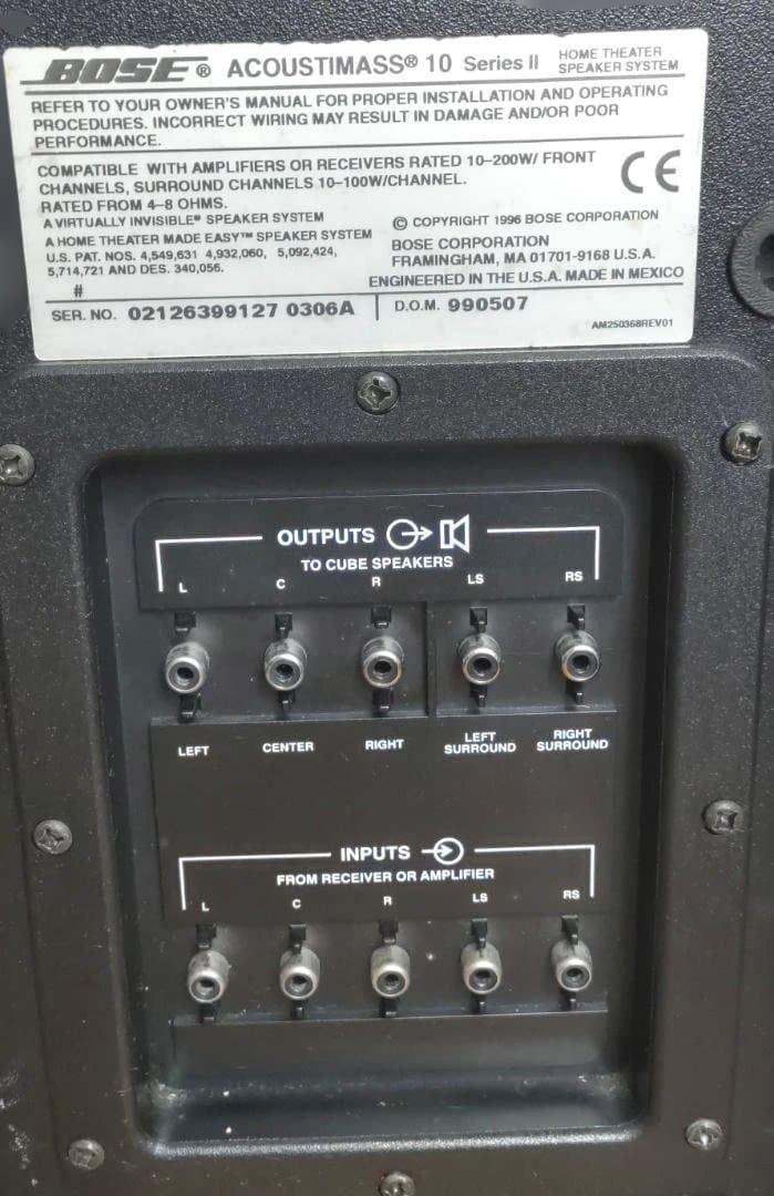 Bose AM-10 II スピーカーシステム 動作品 ケーブル 説明書付 - メルカリ