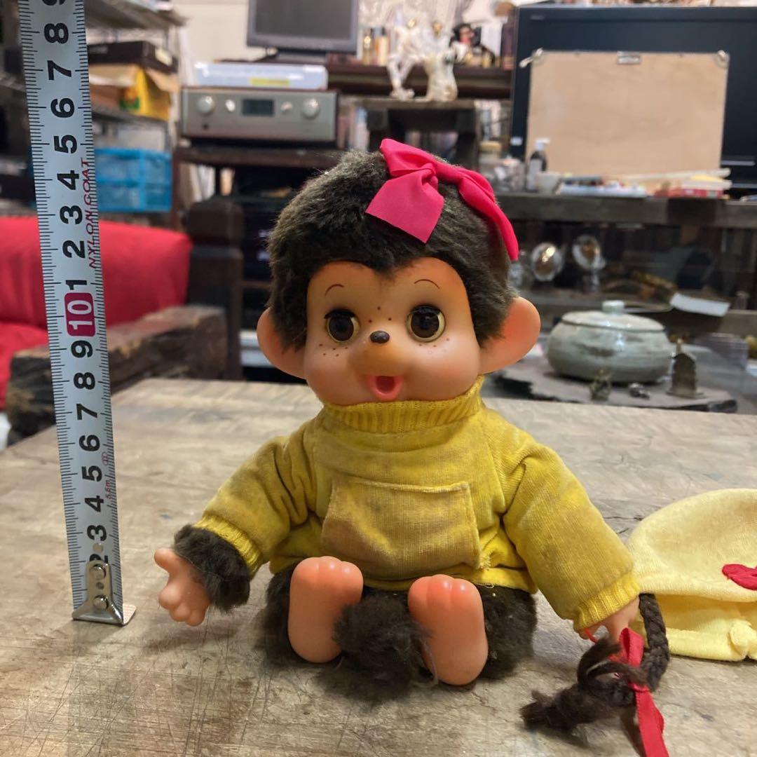 希少 三つ編みツインテールになるモンチッチ スリープアイ 人形