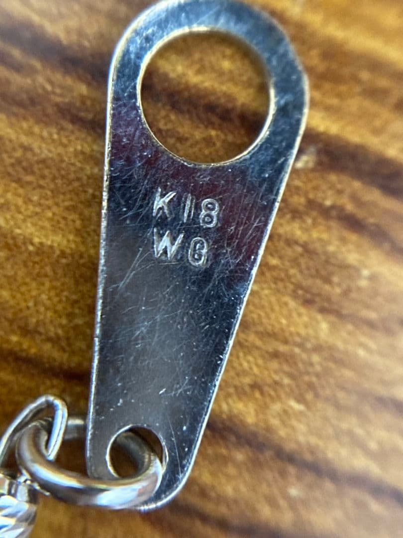 値下げ ディモア k18wg ゼウス光石 ネックレス 51.5cm