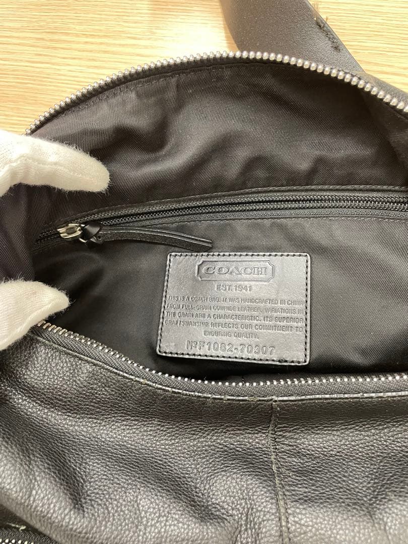 オールドコーチ 2way シボ革 イーストウエストワンショルダーバッグ