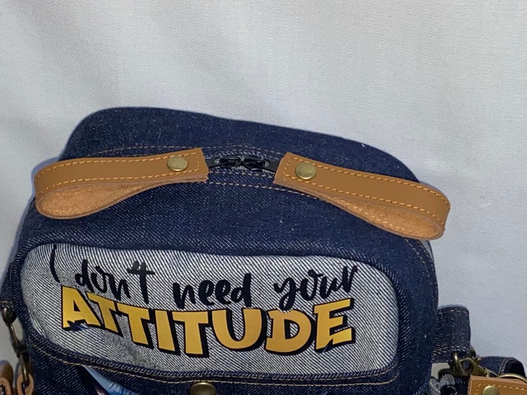 男女兼用☆岡山デニム♪ステンシル☆トラネコ☆Sサイズ☆3wayボストン 男女