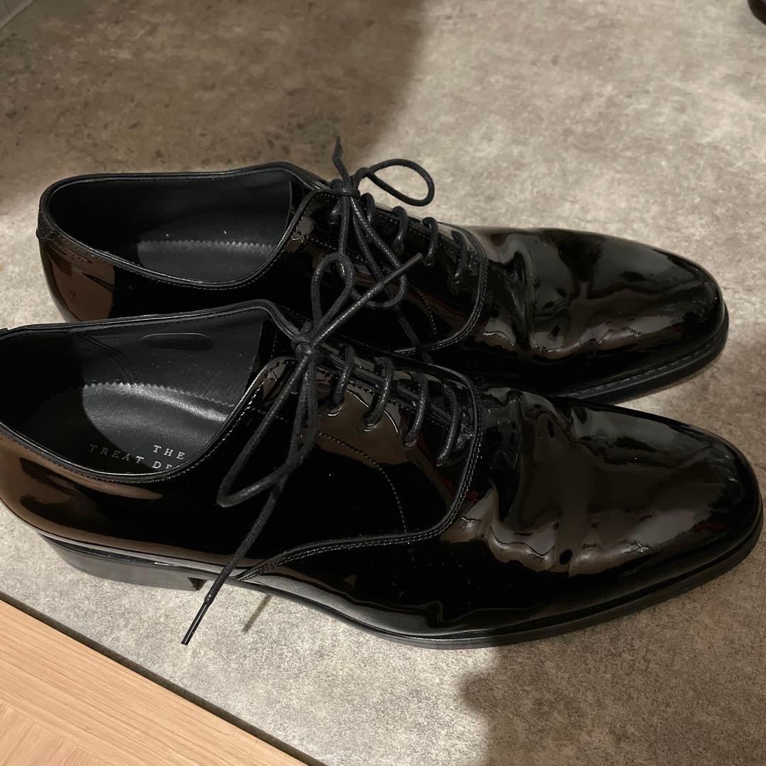 THE TREAT DRESSING エナメルシューズ26cm - メルカリ