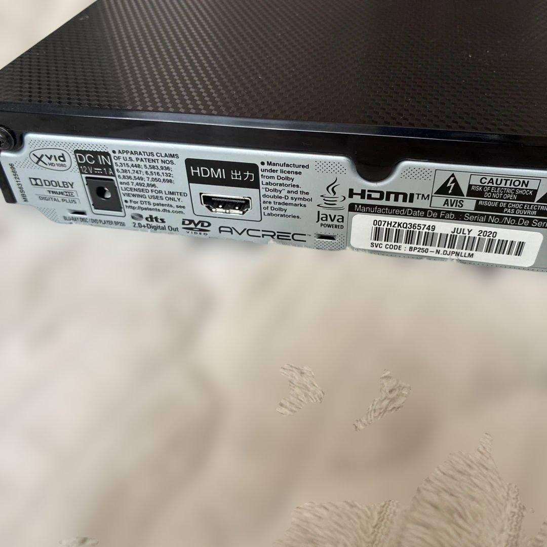 本体のみ】LG ブルーレイプレーヤー BP250 (2020年製) - メルカリ