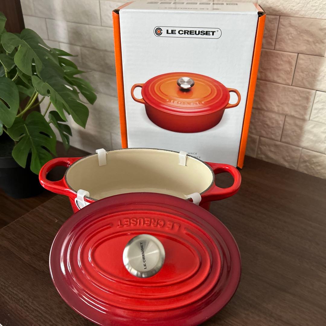 新品未使用] ル クルーゼ シグニチャー ココット オーバル 17cm - メルカリ