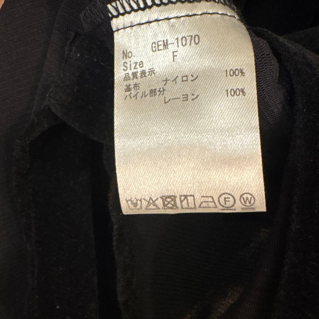 値下げしました！ラポドゥジェム ベロアシャツ ブラック - トップスセール