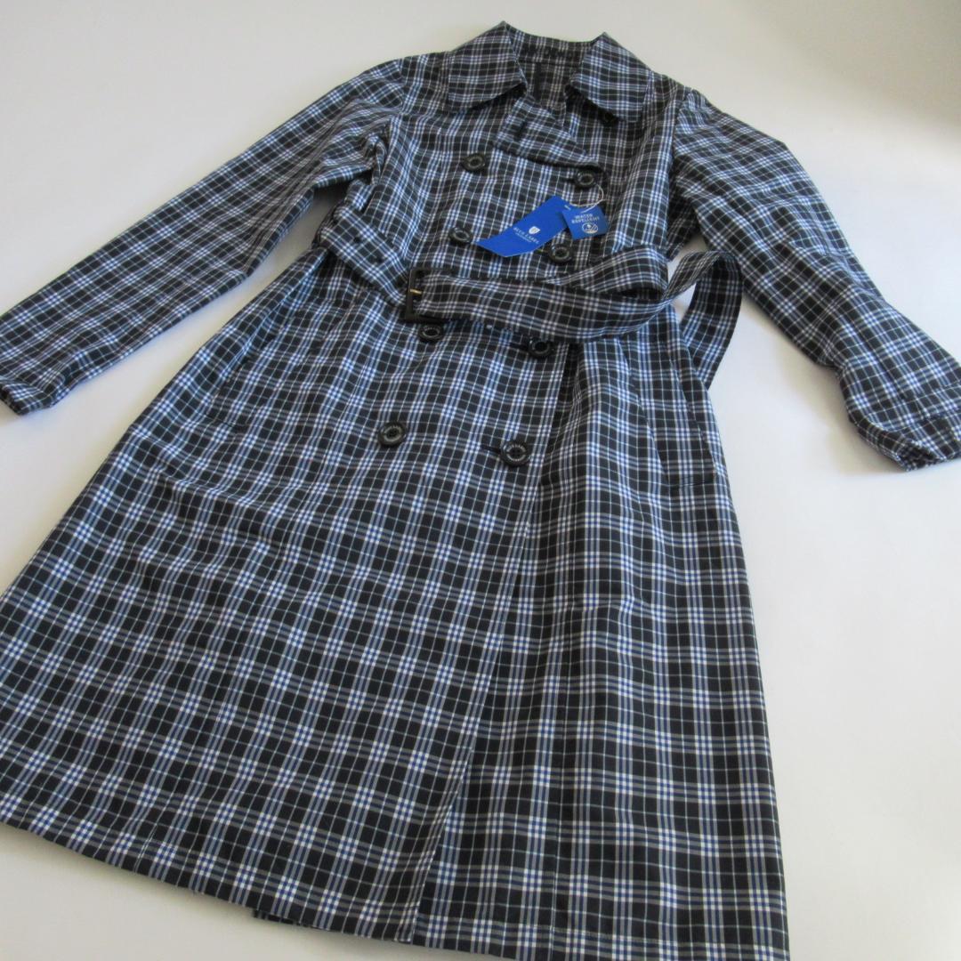 ブルーレーベルクレストブリッジ新品ネイビー ウェザーコート レインコート 36 BLUE LABEL CRESTBRIDGE（ブルーレーベルクレストブリッジ） ブルー