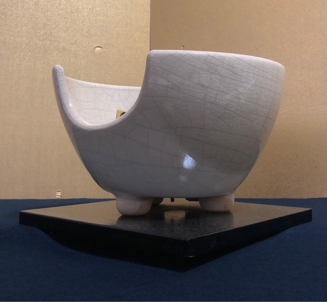 《R》茶道具 野々田式 風炉型電熱器 白さつまA 元箱　260120き5